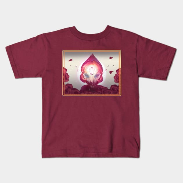 Tears and roses Kids T-Shirt by Kizokukokoro